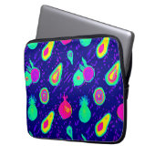 Vibrierendes Neon Fruits Design Laptopschutzhülle (Vorderseite Links)