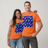 Vibrierendes Neon Fruits Design T-Shirt (Unisex)