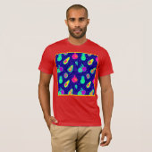 Vibrierendes Neon Fruits Design T-Shirt (Vorne ganz)