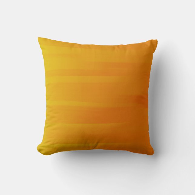 Vibrierendes orange Kissen (Vorderseite)