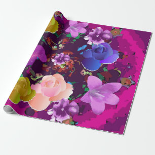 Vibrierendes rosa abstraktes geschenkpapier