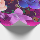 Vibrierendes rosa abstraktes geschenkpapier (Ecke)