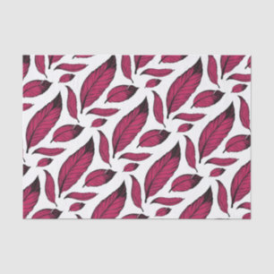 Vibrierendes rosa Feder-Muster Seidenpapier