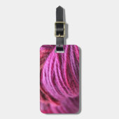 Vibrierendes rosa Garn Gepäckanhänger (Vorderseite vertikal)