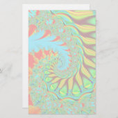 Vibrierendes Strudel-Fraktal stationär Briefpapier (Vorne/Hinten)