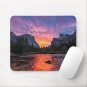 Vibrierendes Tal des Himmel-| Yosemite Mousepad (Mit Mouse)