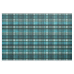 Vibrierendes u. modernes aquamarines kariertes stoff