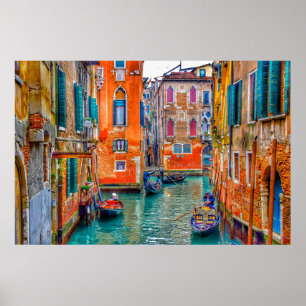 VIBRIERENDES VENEDIG, ITALIEN POSTER