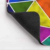 Vibriertes geometrisches Muster Mousepad (Ecke)