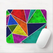 Vibriertes geometrisches Muster Mousepad (Mit Mouse)