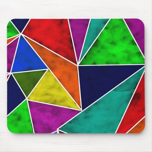 Vibriertes geometrisches Muster Mousepad (Vorne)