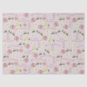 Vibtage Plumeria und Hibiskus Mele Kalikimaka Seidenpapier (Vorderseite)