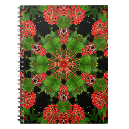 Viburnum Berries Kaleidoskop Notizblock