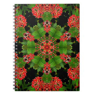 Viburnum Berries Kaleidoskop Notizblock