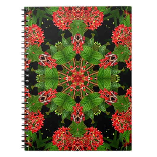 Viburnum Berries Kaleidoskop Notizblock (Vorderseite)