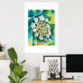 Viburnum-Blüten Poster (Heimbüro)