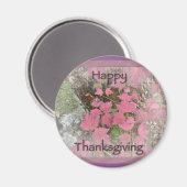Viburnum Fall Foliage Happy Thanksgiving Items Magnet (Vorderseite/Rückseite)
