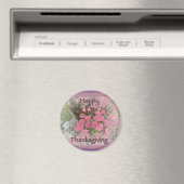 Viburnum Fall Foliage Happy Thanksgiving Items Magnet (In Situ (Geschirrspüler))