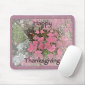 Viburnum Fall Foliage Happy Thanksgiving Items Mousepad (Mit Mouse)