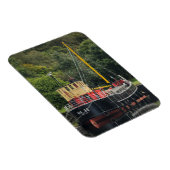 Vic32 Puffer Boat in Crinan Canal Basin, Schottlan Magnet (Rechte Seite)