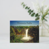 Vic Falls Regenbogen Postkarte (Stehend Vorderseite)