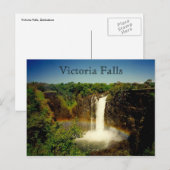 Vic Falls Regenbogen Postkarte (Vorne/Hinten)