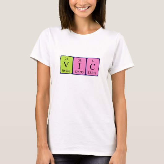 Vic Periodenname Shirt (Vorderseite)