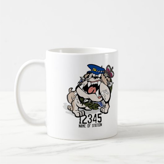 VIC-Polizei-verärgerte Hundekaffee-Tasse Kaffeetasse (Links)