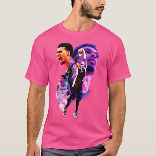 Vic Wemby Low Poly T-Shirt (Vorderseite)
