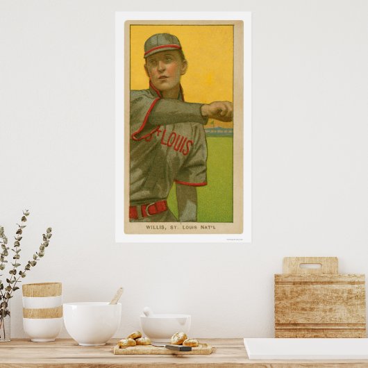 Vic Willis Baseball Card 1911 Poster (Küche)