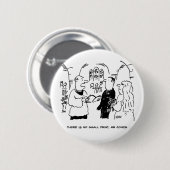 Vicar & Bridegroom bei der Hochzeitsheirat-Zeremon Button (Vorne & Hinten)
