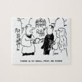 Vicar & Bridegroom bei der Hochzeitsheirat-Zeremon Puzzle (Horizontal)
