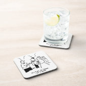 Vicar korrigiert Bridegrooms Hochzeitsstimmen. Fun Getränkeuntersetzer (Rechte Seite)