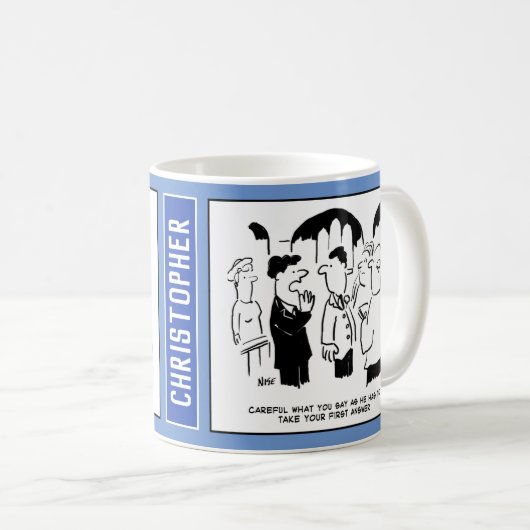 Vicar muss die erste Antwort annehmen. Kaffeetasse (VorderseiteRechts)