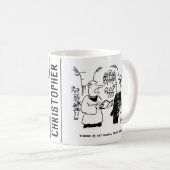 Vicar sagt, es gibt keinen kleinen Print-Cartoon Kaffeetasse (VorderseiteRechts)