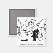 Vicar sagt, es gibt keinen kleinen Print-Cartoon Magnet (Vorderseite/Rückseite)