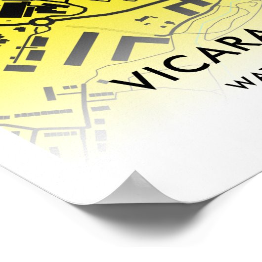 Vicarage Road Poster - Zuhause des Watford FC, Eng (Ecke)