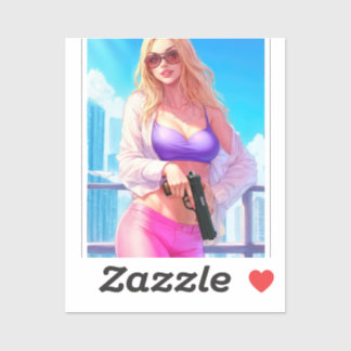 Vice Baby – Miami Heat with a Killer Smile Aufkleber