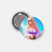 Vice Baby – Miami Heat with a Killer Smile Magnet (Vorderseite/Rückseite)