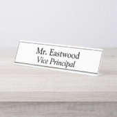 Vice-Principal in White-Desk-Namensschild Schreibtischnamensplakette (Vorderseite )