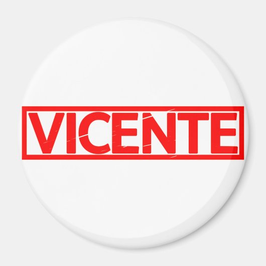 Vicente Briefmarke Magnet (Vorne)