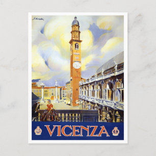 Vicenza Italien Reisen in alter Zeit Postkarte