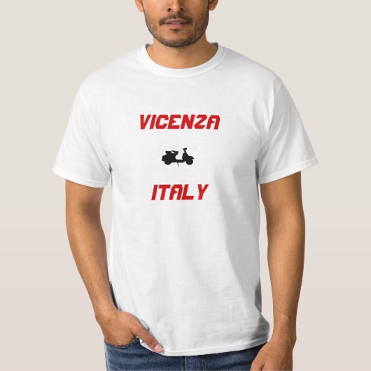 Vicenza, Italien Scooter T-Shirt (Vorderseite)