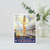 Vicenza Italien Vintage Reise Postkarte (Stehend Vorderseite)
