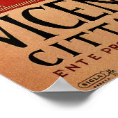 VICENZA Stadt Palladio Architektur Italien Reisen Poster (Ecke)