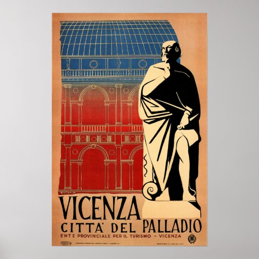 VICENZA Stadt Palladio Architektur Italien Reisen Poster (Vorne)