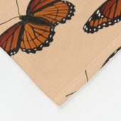 Viceroy Butterfly Schöne Naturfotografie Fleecedecke (Ecke)