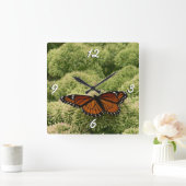 Viceroy Butterfly Schöne Naturfotografie Quadratische Wanduhr (Zuhause)