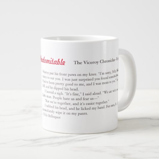 Viceroy's Riesenkaffee oder Tee-Tasse Jumbo-Tasse (Vorderseite Rechts)