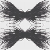 Vices Abstract Black Wings Alcohol Ink Art Aufkleber (Vorderseite)